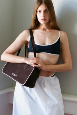 CPH BAG 25 recycled suede chocolate