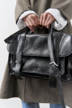 CPH BAG 9 recycled vintage leather black