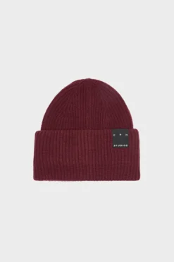 CPH BEANIE 3 wool mix burgundy