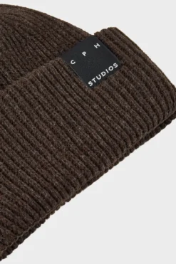 CPH BEANIE 3 wool mix chocolate