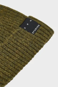 CPH BEANIE 4 wool mix green