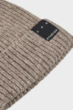 CPH BEANIE 4 wool mix light brown