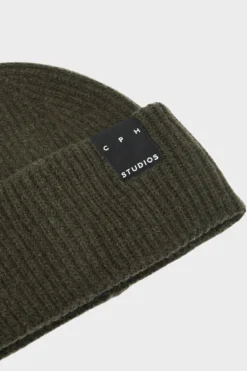 CPH BEANIE 3 wool mix olive