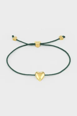 CPH BRACELET 2 balloon hearts gold/olive