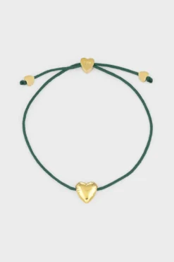 CPH BRACELET 2 balloon hearts gold/olive
