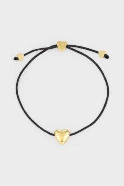 CPH BRACELET 2 balloon hearts gold/black