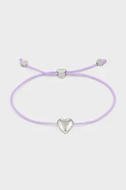 CPH BRACELET 2 balloon hearts silver/purple