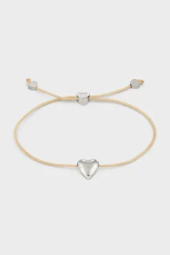 CPH BRACELET 2 balloon hearts silver/cream