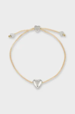 CPH BRACELET 2 balloon hearts silver/cream