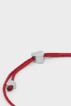 CPH BRACELET 2 balloon hearts silver/burgundy