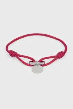 CPH BRACELET 3 cord silver/burgundy