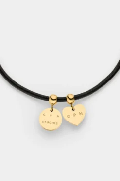 CPH BRACELET 15 leather charms gold
