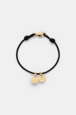 CPH BRACELET 15 leather charms gold