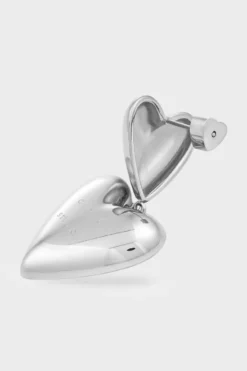 CPH EARRING 1 bold hearts silver