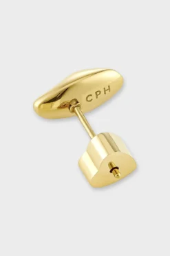 CPH EARRING 4 off shape gold