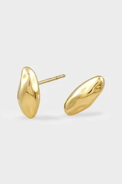CPH EARRING 4 off shape gold
