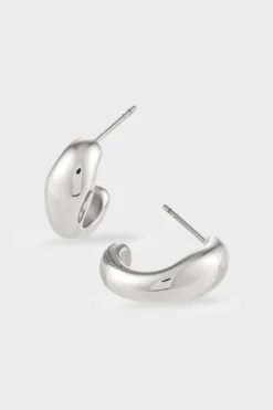 CPH EARRING 3 off shape silver