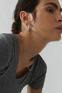 CPH EARRING 4 off shape silver