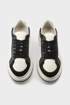 CPH181 leather mix black/cream beige