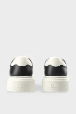 CPH181 leather mix black/cream beige
