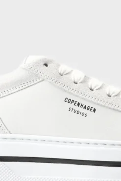 CPH181 leather mix white