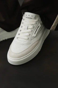 CPH89 leather mix white