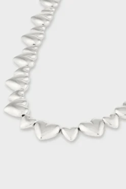 CPH NECKLACE 1 bold hearts silver