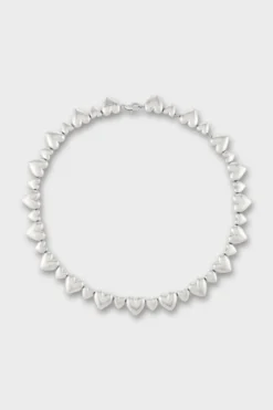 CPH NECKLACE 1 bold hearts silver
