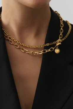 CPH NECKLACE 4 edge gold