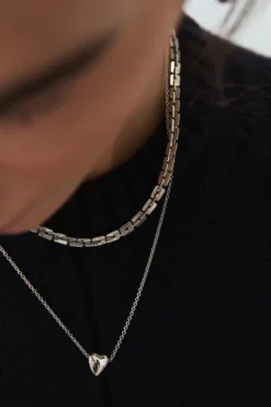 CPH NECKLACE 4 edge silver
