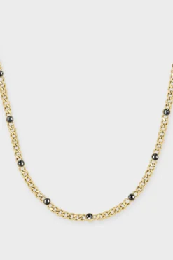 CPH NECKLACE 3 glittery gold
