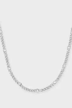 CPH NECKLACE 3 glittery silver