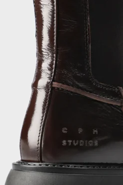 CPH759 patent leather chocolate