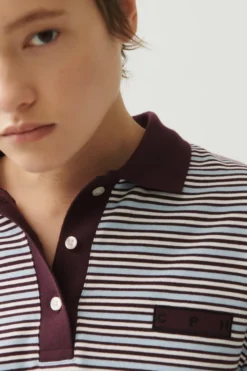 CPH POLOSHIRT 1 cotton blue striped