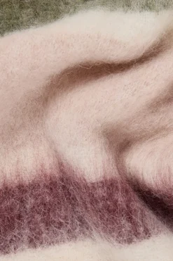 CPH SHAWL 24 alpaca mix light rose striped