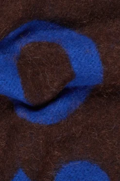 CPH SHAWL 13 wool mix dark brown/blue