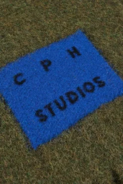 CPH SHAWL 28 wool mix green