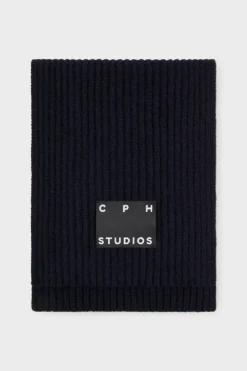 CPH SHAWL 29 wool mix navy