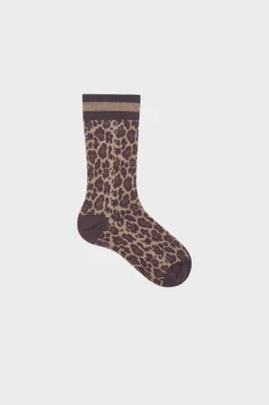 CPH SOCKS 7 cotton blend dark brown leo