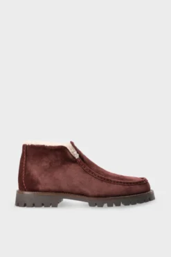 CPH847 suede teddy dark berry