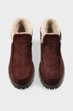 CPH847 suede teddy dark berry