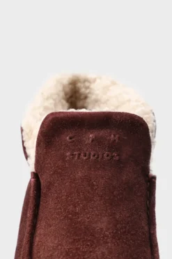 CPH847 suede teddy dark berry