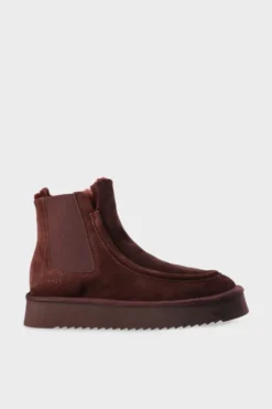 CPH267 suede teddy dark berry