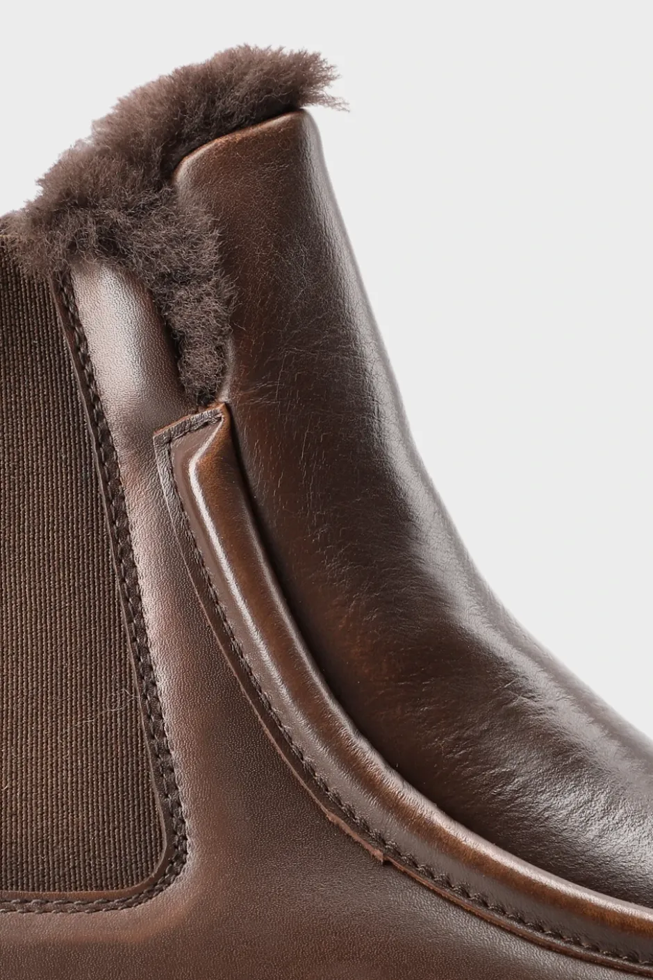 CPH725 vintage leather teddy brown