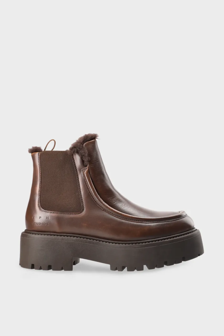 CPH725 vintage leather teddy brown