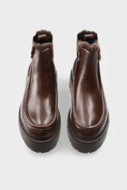 CPH725 vintage leather teddy brown