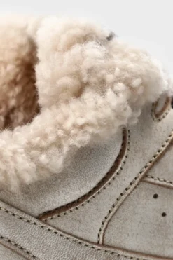 CPH63 vintage leather teddy cream