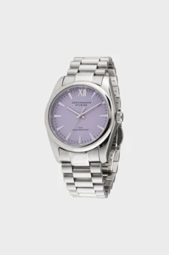 CPH WATCH 3 classic round silver/lavender