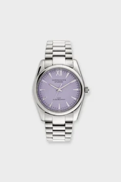 CPH WATCH 3 classic round silver/lavender