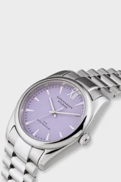 CPH WATCH 3 classic round silver/lavender